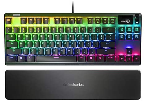 SteelSeries Apex Pro TKL Mechanical Switches Gaming Keyboard with OLED Smart Display (Renewed)