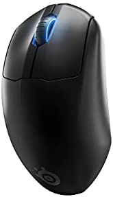 SteelSeries Prime Wireless FPS Gaming Mouse with Magnetic Optical Switches and 5 Programmable Buttons – USB-C – 18,000 CPI TrueMove Air Optical Sensor – Prism RGB Lighting – Black (Renewed)