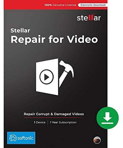 Stellar Repair for Video for Mac|Repair All Damaged Video File formats|1 Device – 1 Year Subscription|2019 Ready [Download Code]