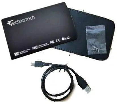 Storite-Technotech 2.5 Inch Laptop External Hard Drive Enclosure SATA Casing USB 2.0 (Nylon Coated Rubber)