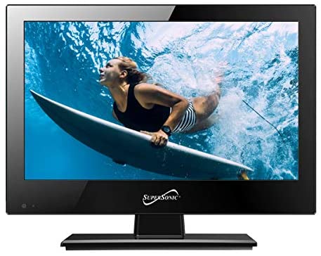 Supersonic SC-1311 13.3-Inch 1080p LED Widescreen HDTV with HDMI Input (AC/DC Compatible)