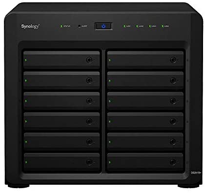 Synology DiskStation DS2419+ iSCSI NAS Server with Intel Atom 2.1GHz CPU, 16GB Memory, 48TB HDD Storage, DSM Operating System