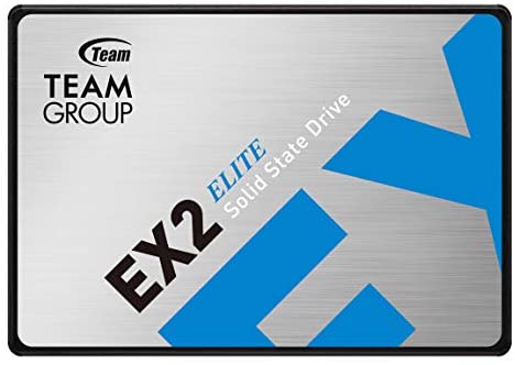 TEAMGROUP EX2 512GB 3D NAND TLC 2.5 Inch SATA III Internal Solid State Drive SSD (Read/Write Speed up to 550/520 MB/s) Compatible with Laptop & PC Desktop T253E2512G0C101