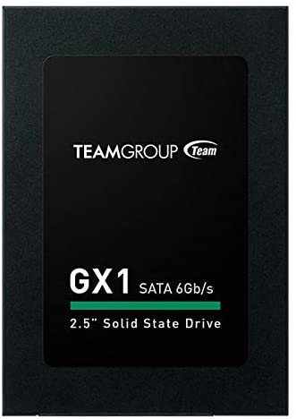 TEAMGROUP GX1 480GB 3D NAND TLC 2.5 Inch SATA III Internal Solid State Drive SSD (Read Speed up to 530 MB/s) Compatible with Laptop & PC Desktop T253X1480G0C101