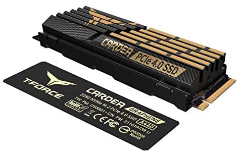 TEAMGROUP T-Force CARDEA A440 2TB with DRAM SLC Cache and Graphene Copper Foil 3D NAND TLC NVMe PCIe Gen4 x4 M.2 2280 Gaming Internal SSD Read/Write 7,000/6,900 MB/s TM8FPZ002T0C327