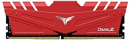 TEAMGROUP T-Force Dark Z 16GB Kit (2x8GB) DDR4 Dram 3600MHz (PC4-28800) CL18 288-Pin Desktop Memory Module Ram (Red) – TDZRD416G3600HC18JDC01
