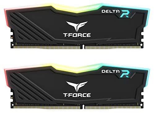 TEAMGROUP T-Force Delta RGB DDR4 16GB (2x8GB) 3000MHz (PC4-24000) CL16 Desktop Gaming Memory Module Ram TF3D416G3000HC16CDC01 – Black