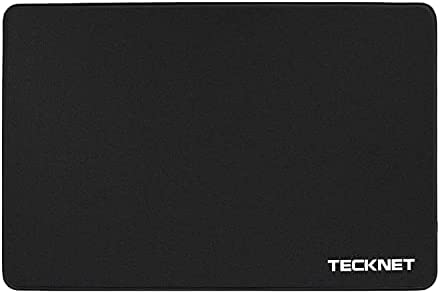TECKNET L G101 Gaming Mouse Pad with Non-Slip Rubber Base, Compatible with Laser and Optical Mice, 310 x 220 x 3 mm, Black