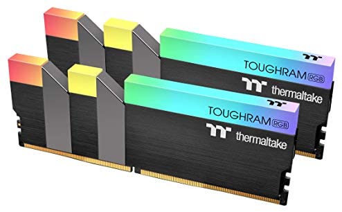Thermaltake TOUGHRAM RGB DDR4 4000MHz 16GB (8GB x 2) 16.8 Million Color RGB Alexa/Razer Chroma/5V Motherboard Syncable RGB Memory R009D408GX2-4000C19A