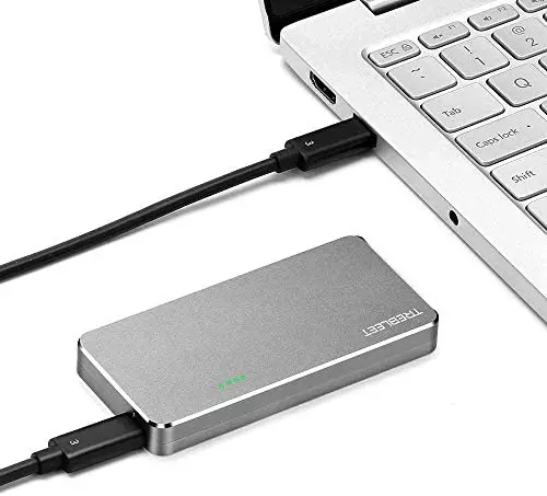 Thunderbolt 3 SSD Enclosure,Thunderbolt3 to NVME M.2 2280 Hard Drive Case Compatible with New M1 CPU