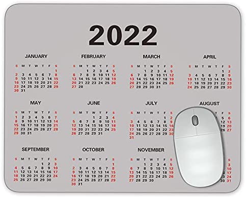 Timing&weng Calendar 2022 Year Mouse pad Gaming Mouse pad Mousepad Nonslip Rubber Backing