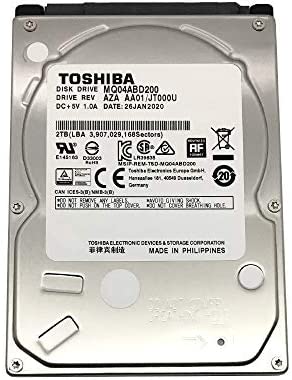 Toshiba 2.5″ inch Laptop Notebook Hard Drive Disk HDD MQ04ABD200 2TB 2000GB 9.5mm 5400RPM