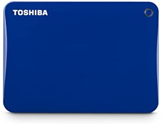 Toshiba Canvio Connect II 3TB Portable Hard Drive, Blue (HDTC830XL3C1)