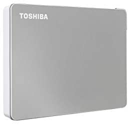 Toshiba Canvio Flex 1TB Portable External Hard Drive USB-C USB 3.0, Silver for PC, Mac, & Tablet – HDTX110XSCAA