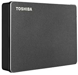 Toshiba Canvio Gaming 4TB Portable External Hard Drive USB 3.0, Black for PlayStation, Xbox, PC & Mac – HDTX140XK3CA