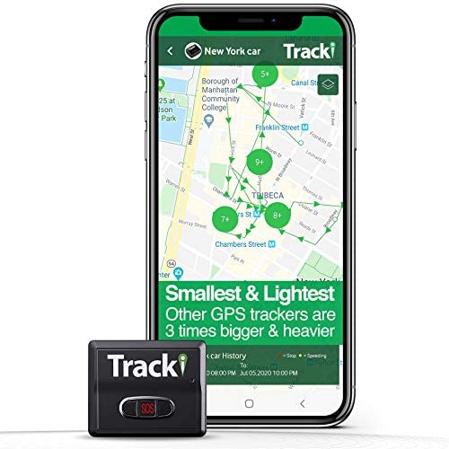 Tracki 2021 Model Mini Real time GPS Tracker. Monthly fee required. Full USA & Worldwide Coverage. For Vehicles, Car, Kids, Elderly, child, Dogs & Motorcycles. Magnetic small Portable Tracking Device.