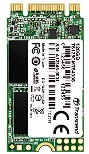 Transcend 128GB SATA III 6Gb/s MTS430S 42 mm M.2 SSD Solid State Drive (TS128GMTS430S)