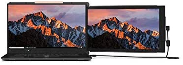 Trio: The on-The-go Dual & Triple Screen Laptop Monitor, Full HD 1080P IPS Display, USB A/Type-C Power, Compatible with Mac, PC, Chrome 13”-17” Laptops (Trio Max – 14″ Screen, One Monitor)