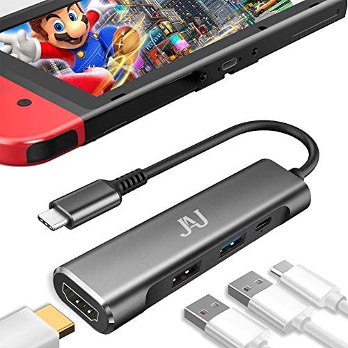 Type C to HDMI Digital AV Multiport Adapter,Portable Nintendo Switch Dock,PD Charger USB c to Hdmi hub for Nintendo Switch,MacBook Pro,Samsung Dex Mode S21/S20/10/9 Note20 Travel TV Docking Station