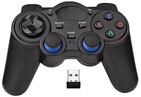 USB Wireless Gaming Controller Gamepad for PC/Laptop Computer(Windows XP/7/8/10) & PS3 & Android & Steam – [Black] (Black)