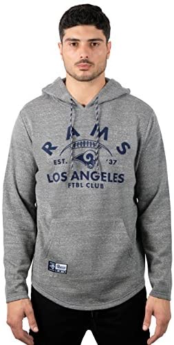 Ultra Game NFL Men’s Vintage Soft Fleece Pullover Hoodie Sweatshirt