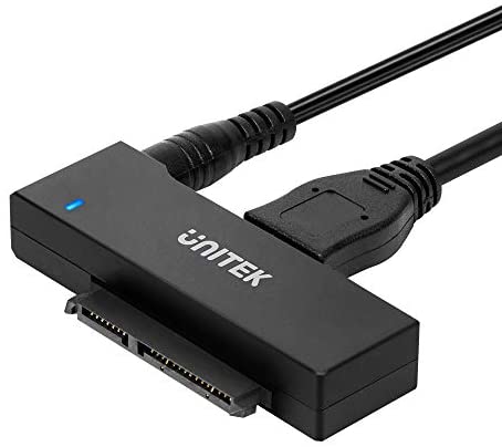 Unitek SATA to USB 3.0, SATA III Cable Hard Drive Adapter Converter for Universal 2.5/3.5 SATA HDD/SSD Hard Drive Disk and SATA Optical Drive, Include 12V/2A Power Adapter
