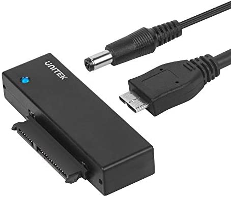 Unitek USB 3.0 to SATA III Hard Drive Adapter Converter Cable for 2.5 3.5 Inch HDD/SSD Hard Drive Disk and SATA Optical Drive with 12V/2A Power Adapter, Support UASP