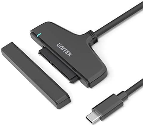 Unitek USB C Hard Drive Adapter, USB Type-C 3.1 to SATA III Hard Drive Converter Cable for 2.5 inch SATA HDD/SSD Hard Disk, Solid State Drives Connector, Support UASP