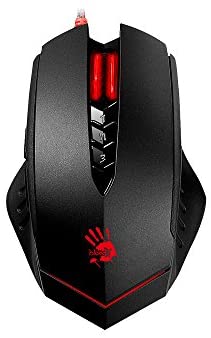 V8MA Ultra Core 3 Optical PC Gaming Mouse with X’Glide Metal Mouse Feet for Precision Handling – 8 Programmable Buttons for Macros/Scripting/Automation – Ideal for Palm Grip – 3200DPI