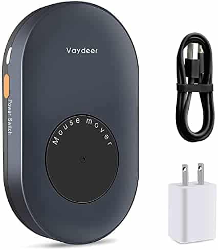 VAYDEER Mouse Jiggler with ON/Off Switch and Power Adapter Undetectable Mouse Mover Simulator ,Driver-Free Mouse Movement Simulation Mouse Jiggler for Computer Awakening