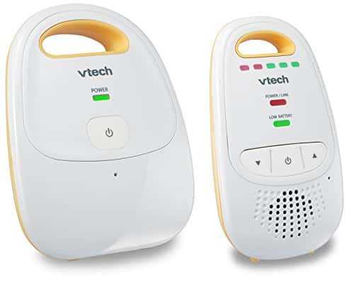 VTech Upgraded Audio Baby Monitor with 1 Up-Graded Parent Unit with Rechargeable Battery with Best-in-Class Long Range, Privacy Guaranteed DECT 6 Transmissions, Cystal-Clear Sound, Yellow