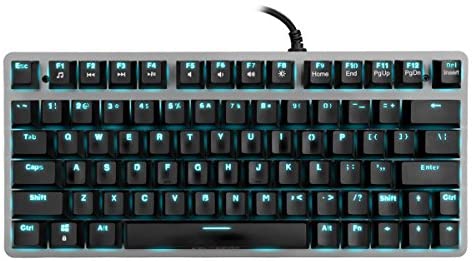 Velocifire Tenkeyless Mechanical Keyboard Mini, 78-Key Compact Ergonomic, Outemu Brown Switches Backlit and Double-Shot ABS Keycaps for Copywriter, Typist and Programmer