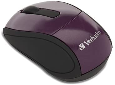 Verbatim 2.4G Wireless Mini Travel Optical Mouse with Nano Receiver for Mac and PC – Purple