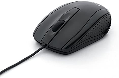 Verbatim 98106 Optical Mouse – Wired with USB Accessibility – Mac & PC Compatible – Black, 1.2″ x 2.3″ x 3.8″