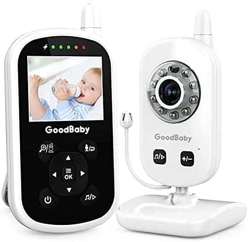 Video Baby Monitor with Camera and Audio – Auto Night Vision,Two-Way Talk, Temperature Monitor, VOX Mode, Lullabies, 960ft Range and Long Battery Life