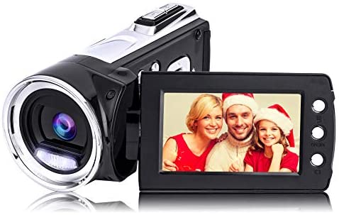 Video Camera Camcorder Digital YouTube Vlogging Camera Recorder Full HD 1080P 12MP 2.7 Inch 270 Degree Rotation LCD 8X Digital Zoom Camcorder