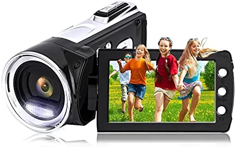 Video Camera Camcorder Vmotal Full HD 1080P 30FPS 24.0 MP Vlogging Camera Recorder 2.7 Inch 270 Degrees Rotatable Screen Digital Camera Recorder Camcorder Camera vlogging YouTube Camera