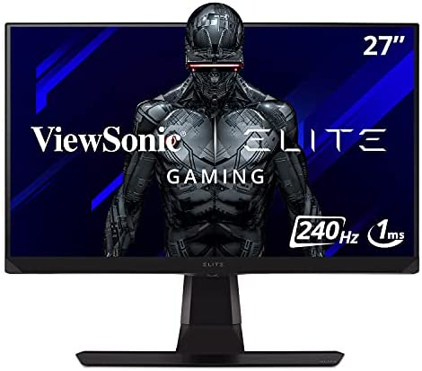 ViewSonic ELITE XG270 27 Inch 1080p 1ms 240Hz IPS G-SYNC Compatible Gaming Monitor with Elite Design Enhancements and Advanced Ergonomics for Esports , Black
