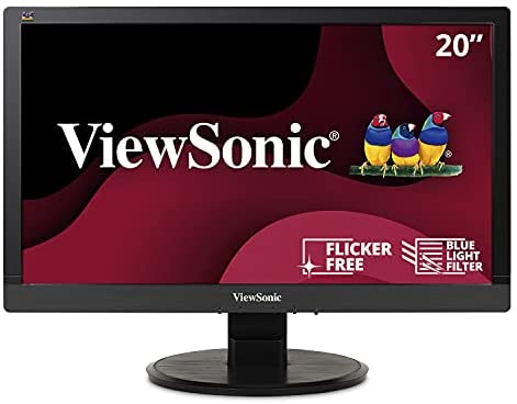 ViewSonic VA2055SA 20 Inch 1080p LED Monitor with VGA Input and Enhanced Viewing Comfort,Black