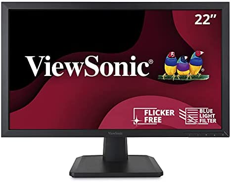 ViewSonic VA2252SM 22 Inch 1080p LED Monitor DisplayPort DVI and VGA Inputs for Home and Office,Black