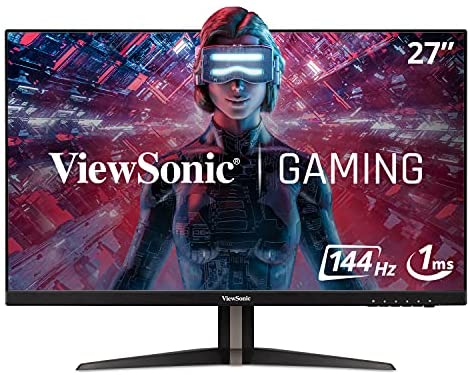 ViewSonic VX2768-2KP-MHD 27 Inch Frameless WQHD 1440p 144Hz 1ms IPS Gaming Monitor with FreeSync Premium, Eye Care, HDMI and DisplayPort, Black