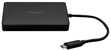 VisionTek 1TB Thunderbolt 3 Portable External SSD, [Intel Certified], Bus Powered, MacOS and Windows Compatible, Powered by Intel Thunderbolt 3 Technology (NOT Compatible USB-C) – 901196