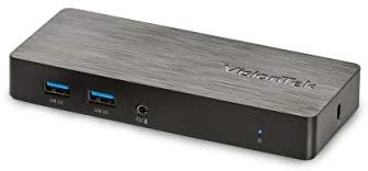 VisionTek VT1000 Universal Dual Full HD USB 3.0 Laptop Monitor Docking Station, Displaylink, HDMI, DisplayPort, VGA, RJ45 Ethernet, for MacBook & Windows (901147)