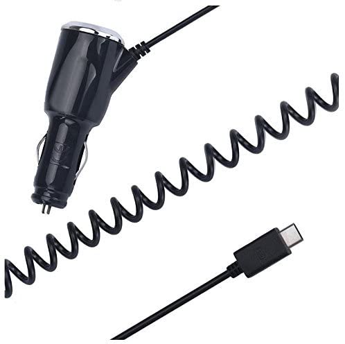 Volt Plus Tech Rapid 2.1A Car Charger Works for Samsung Galaxy Tab A (2016) with MicroUSB and Tangle Free 5FT Stretchable Cable!