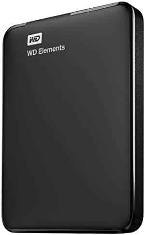 WD 1TB Elements Portable External Hard Drive HDD, USB 3.0, Compatible with PC, Mac, PS4 & Xbox – WDBUZG0010BBK-WESN