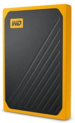 WD 1TB My Passport Go SSD Amber Portable External Storage, USB 3.0 – WDBMCG0010BYT-WESN