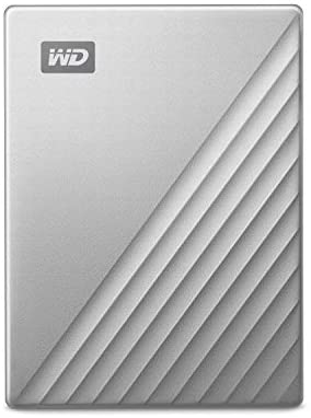 WD 2TB My Passport Ultra for Mac Silver Portable External Hard Drive HDD, USB-C and USB 3.1 Compatible – WDBPMV0040BSL-WESN