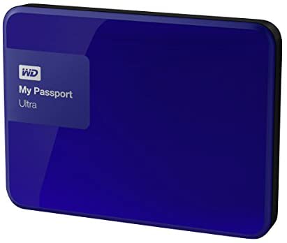 WD 3TB Blue My Passport Ultra Portable External Hard Drive – USB 3.0 – WDBBKD0030BBL-NESN