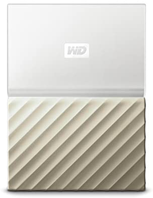 WD 3TB White-Gold My Passport Ultra Portable External Hard Drive – USB 3.0 – WDBFKT0030BGD-WESN (Old Generation)