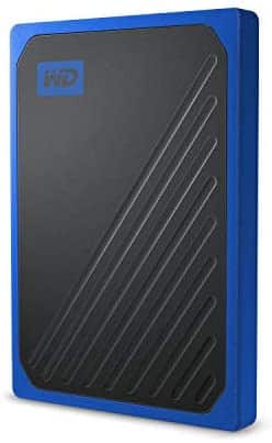 WD 500GB My Passport Go SSD Cobalt Portable External Storage, USB 3.0 – WDBMCG5000ABT-WESN